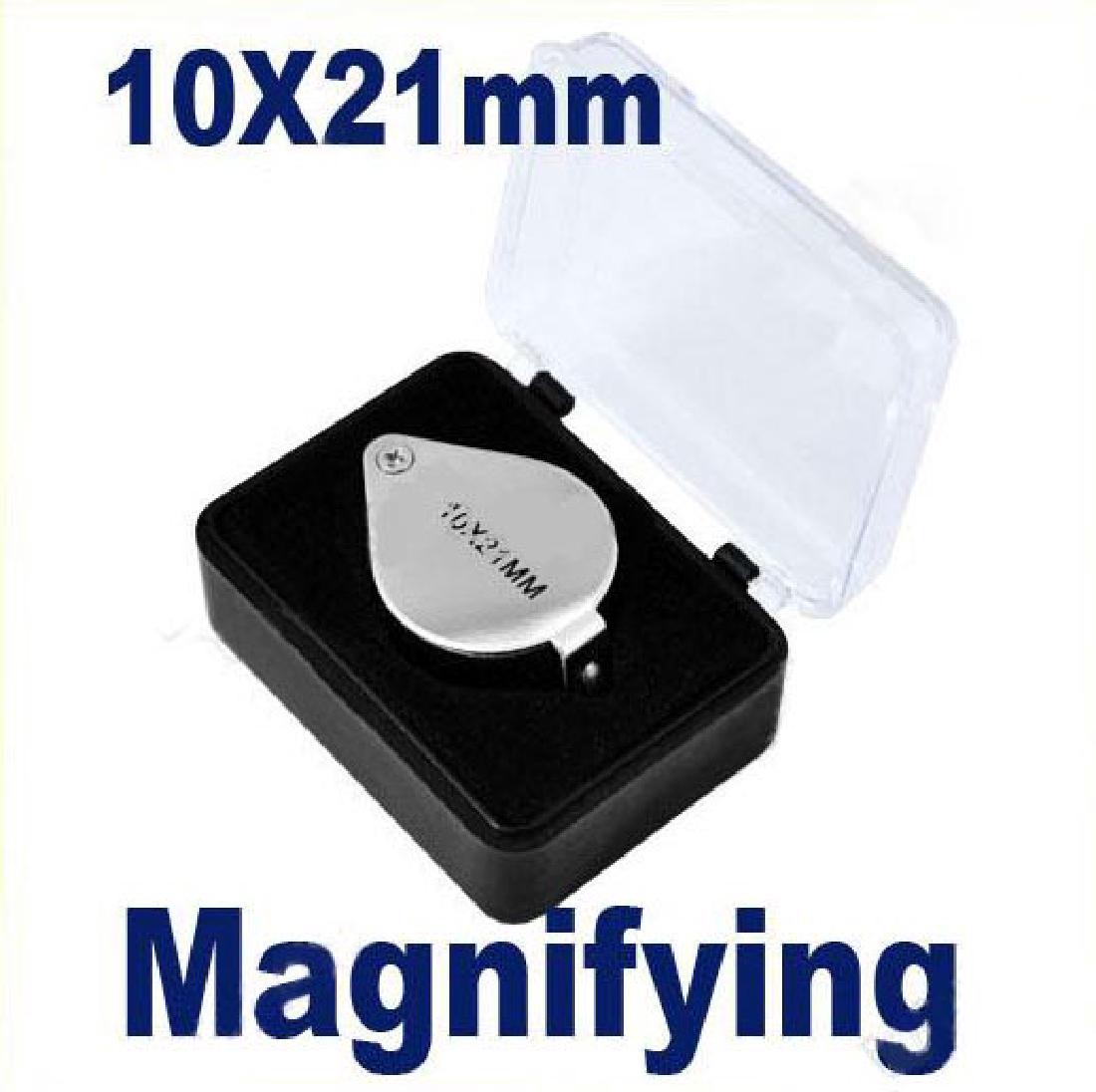 10x 21mm Durable Jewelers Eye Loupe Magnifier Magnifyin: 10x 21mm Durable Jewelers Eye Loupe Magnifier Magnifying glass Silver #880 GLASS MAGNIFIER **|**|** 10x 21mm Durable Jewelers Eye Loupe Magnifier Magnifying glass Silver #880 GLASS MAGNIFIER #IRS41108