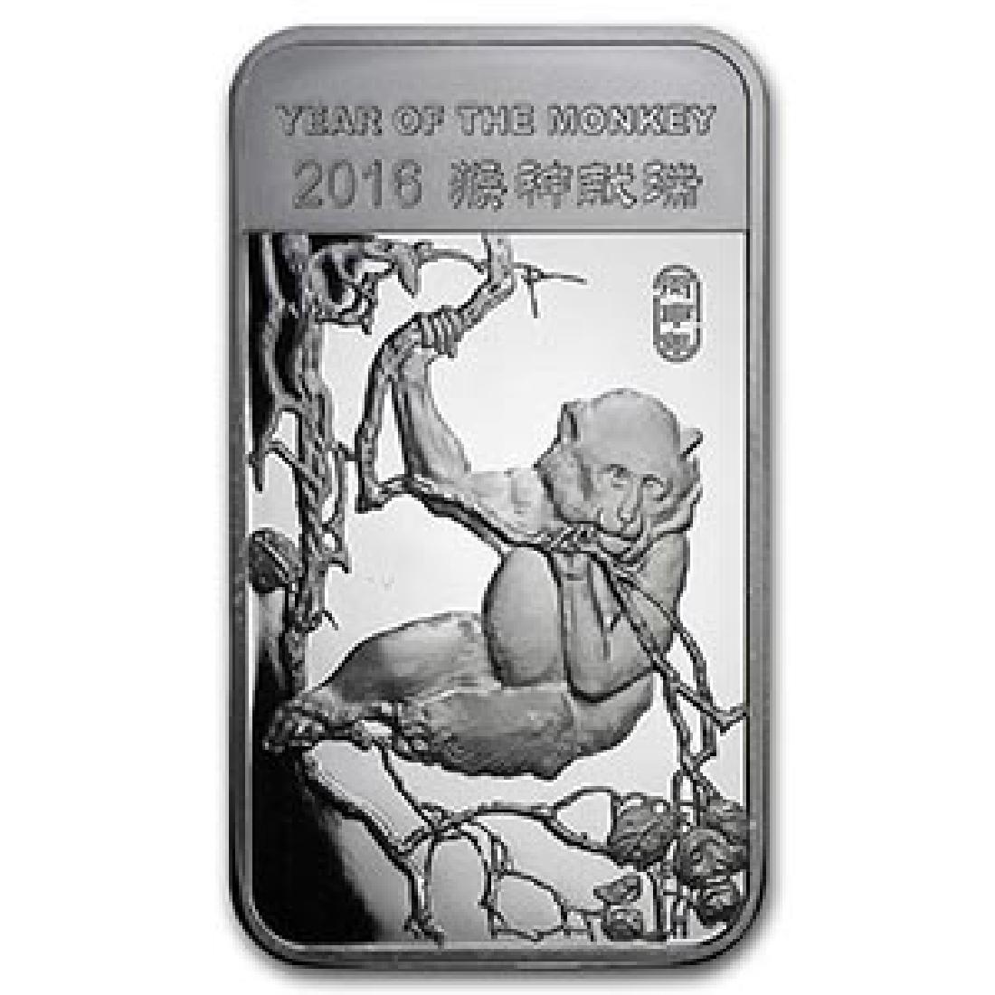 5 oz Silver Bar - (2016 Year of the Monkey): 5 oz Silver Bar - (2016 Year of the Monkey) **|**|** 5 oz Silver Bar - (2016 Year of the Monkey) #IRS74667