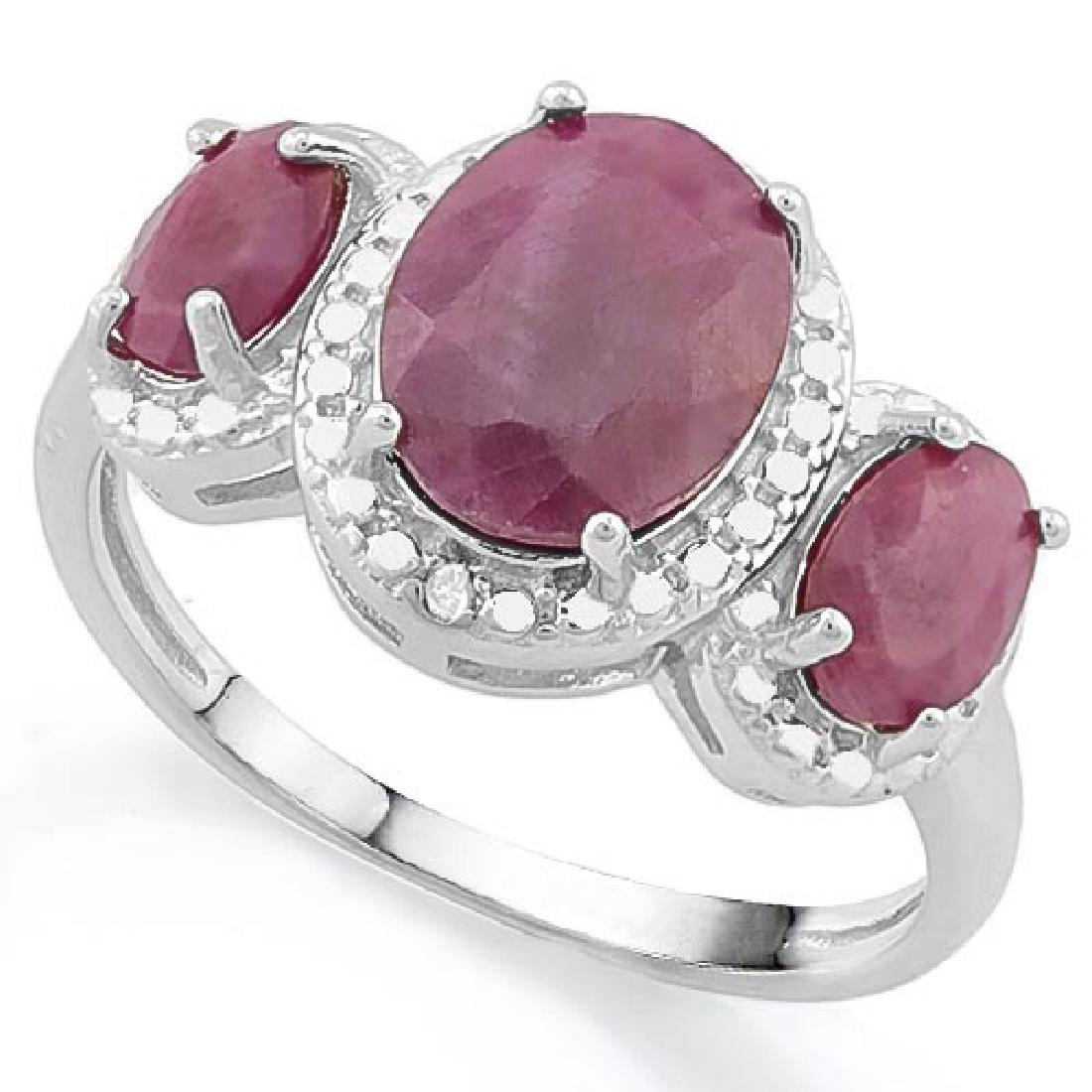 RUBY 925 STERLING SILVER RING: RUBY 925 STERLING SILVER RING **|**|** RUBY 925 STERLING SILVER RING #IRS39429