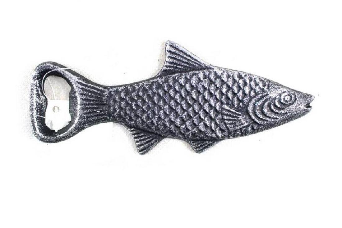 Antique Silver Cast Iron Decorative Fish Bottle Opener: Antique Silver Cast Iron Decorative Fish Bottle Opener 7in. **|**|** Functional and decorative #IRS41416
