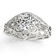 Vintage Art Deco Diamond Engagement Ring Setting 14k Wh