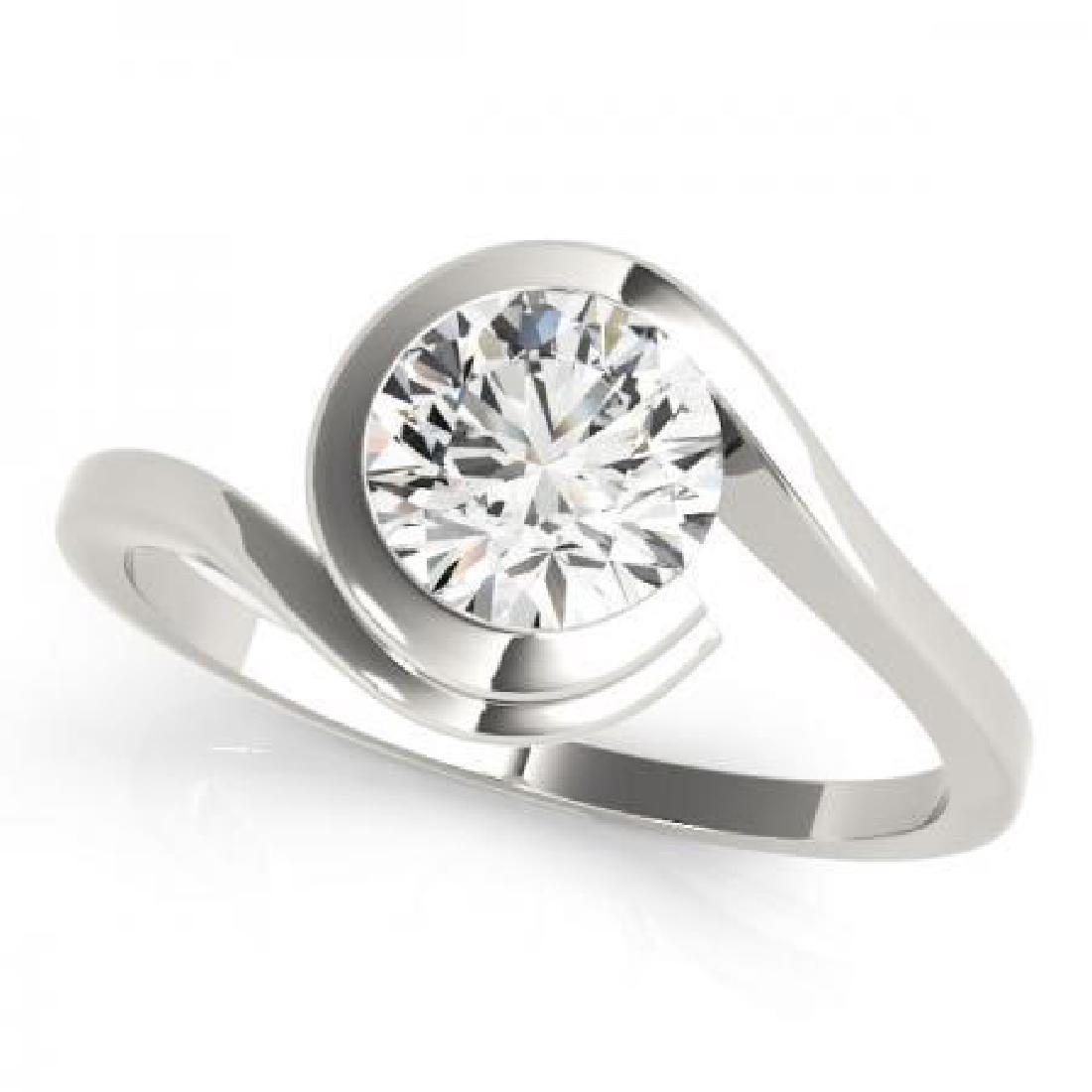 14KT White Gold 9/10 ct Solitaire Engagement Ring with: 14KT White Gold 9/10 ct Solitaire Engagement Ring with J-L color and SI3/I1 clarity diamonds. **|**|** 14KT White Gold 9/10 ct Solitaire Engagement Ring with J-L color and SI3/I1 clarity diamonds. #IR