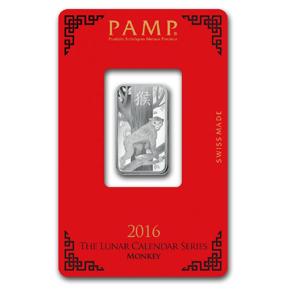 10 gram Silver Bar - PAMP Suisse (Year of the Monkey): 10 gram Silver Bar - PAMP Suisse (Year of the Monkey) **|**|** 10 gram Silver Bar - PAMP Suisse (Year of the Monkey) #IRS22270