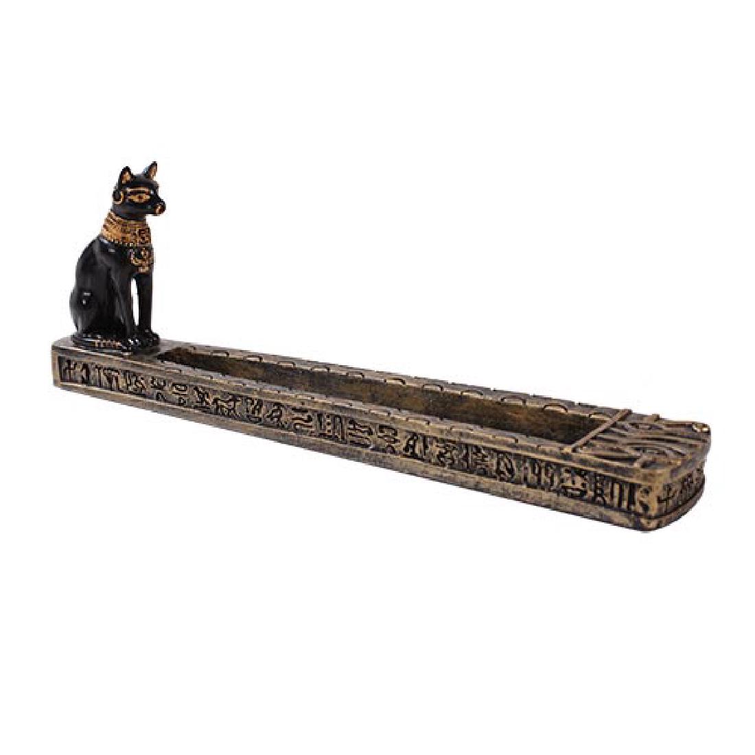 BASTET INCENSE BURNER 10 1/4in. x 1 3/4in. x 3 1/2in.: BASTET INCENSE BURNER 10 1/4in. x 1 3/4in. x 3 1/2in. **|**|** BASTET INCENSE BURNER 10 1/4in. x 1 3/4in. x 3 1/2in. #IRS47730