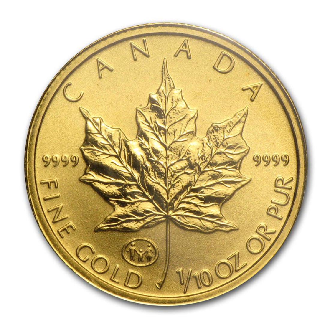 1997 Canada 1/10 oz Gold Maple Leaf BU (Family Privy): 1997 Canada 1/10 oz Gold Maple Leaf BU (Family Privy) **|**|** 1997 Canada 1/10 oz Gold Maple Leaf BU (Family Privy) #IRS66688