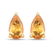 0.44 Carat Genuine Citrine 10K Yellow Gold Earrings