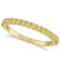 Half-Eternity Pave Thin Yellow Diamond Ring 14k Yellow