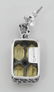 Art Deco Style Citrine w/ Diamond Art Deco Earrings - S - 2