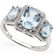 3.51 CARAT TW BLUE TOPAZ & BLUE TOPAZ PLATINUM OVER 0.9