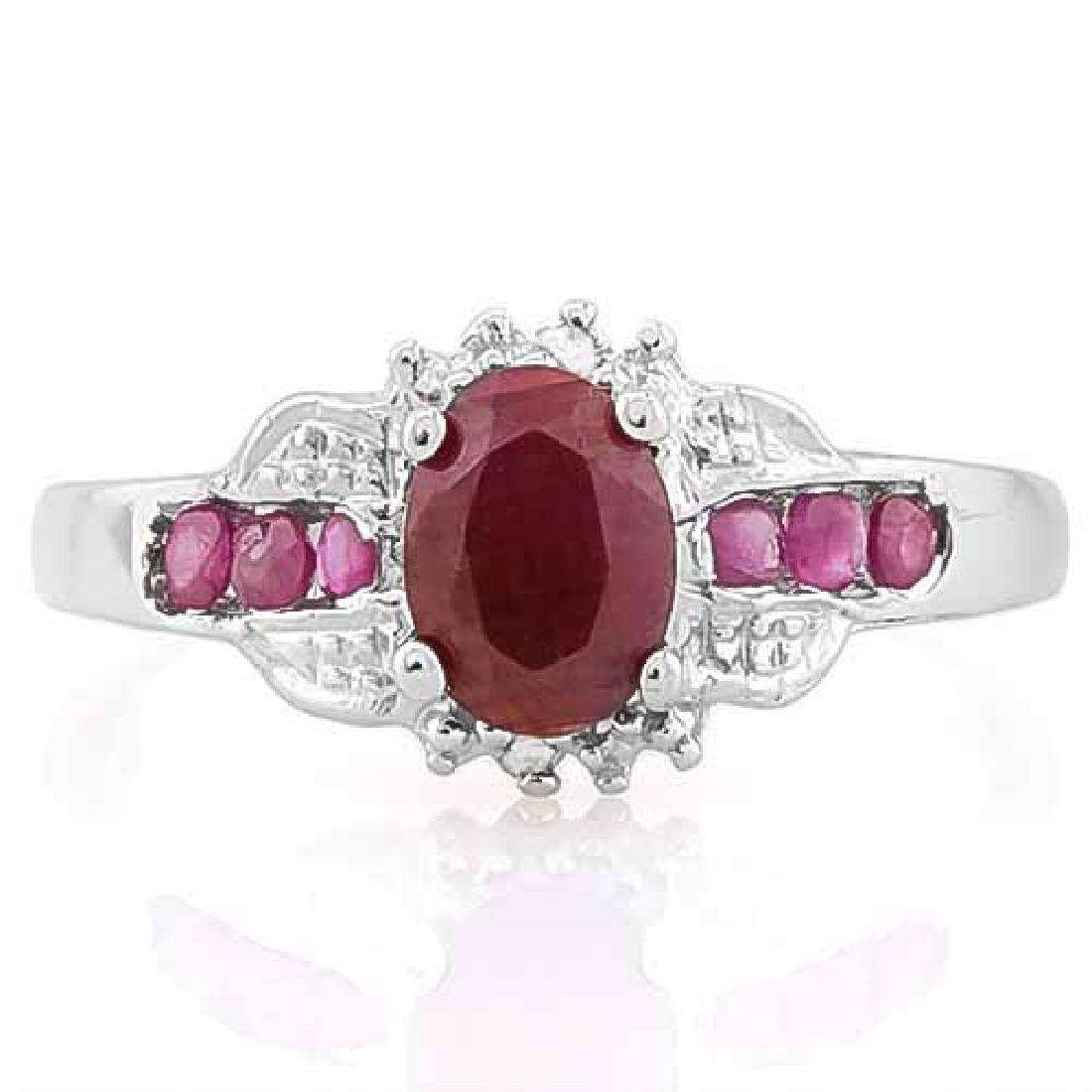 RUBY 925 STERLING SILVER RING: RUBY 925 STERLING SILVER RING **|**|** RUBY 925 STERLING SILVER RING #IRS74637