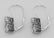 Cubic Zirconia Filigree Earrings - Sterling Silver - 2
