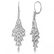 Bezel-Set Dangling Chandelier Diamond Earrings 14K Whit