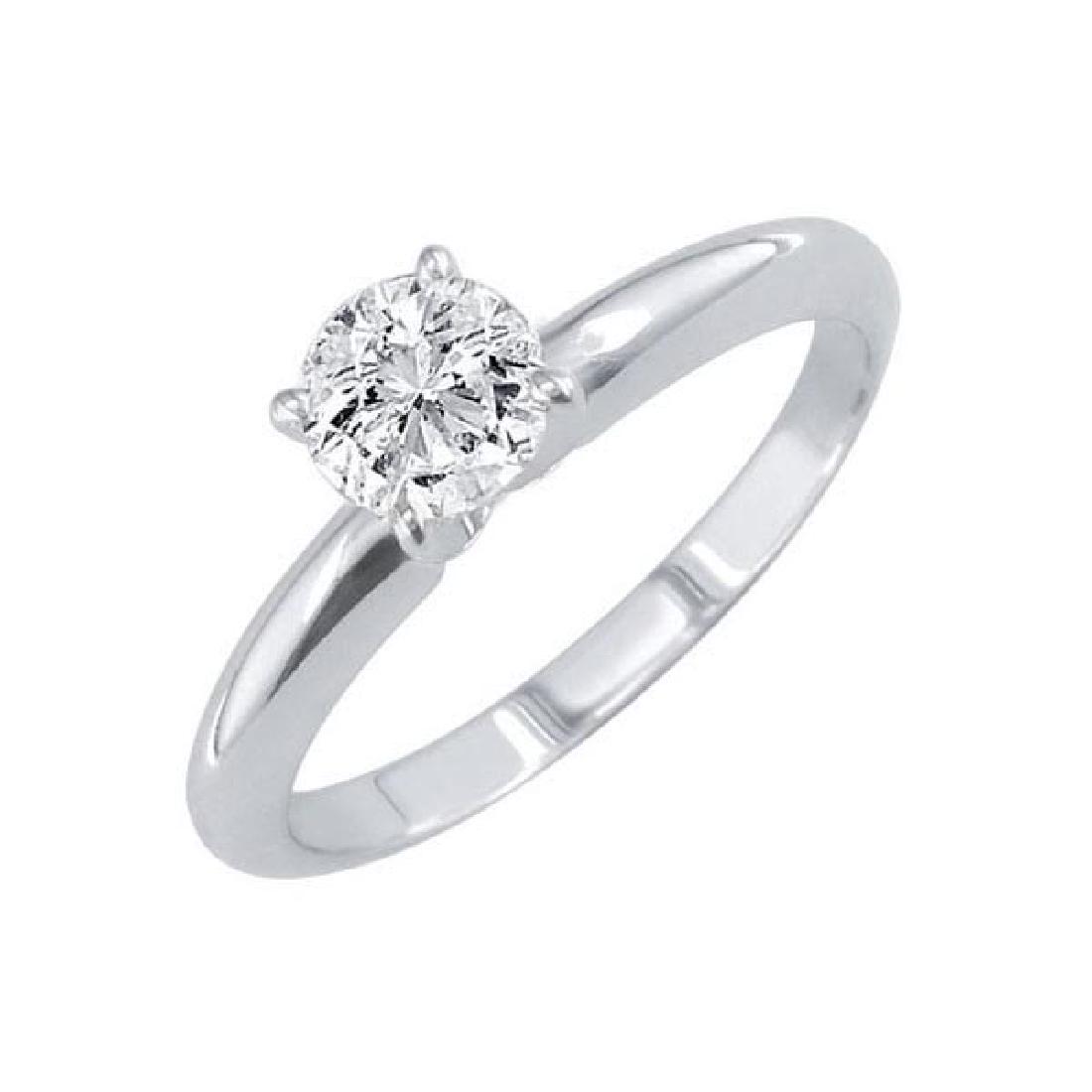 Certified 0.56 CTW Round Diamond Solitaire 14k Ring F/I: Certified 0.56 CTW Round Diamond Solitaire 14k Ring F/I2 **|**|** Certified 0.56 CTW Round Diamond Solitaire 14k Ring F/I2 #IRS84209