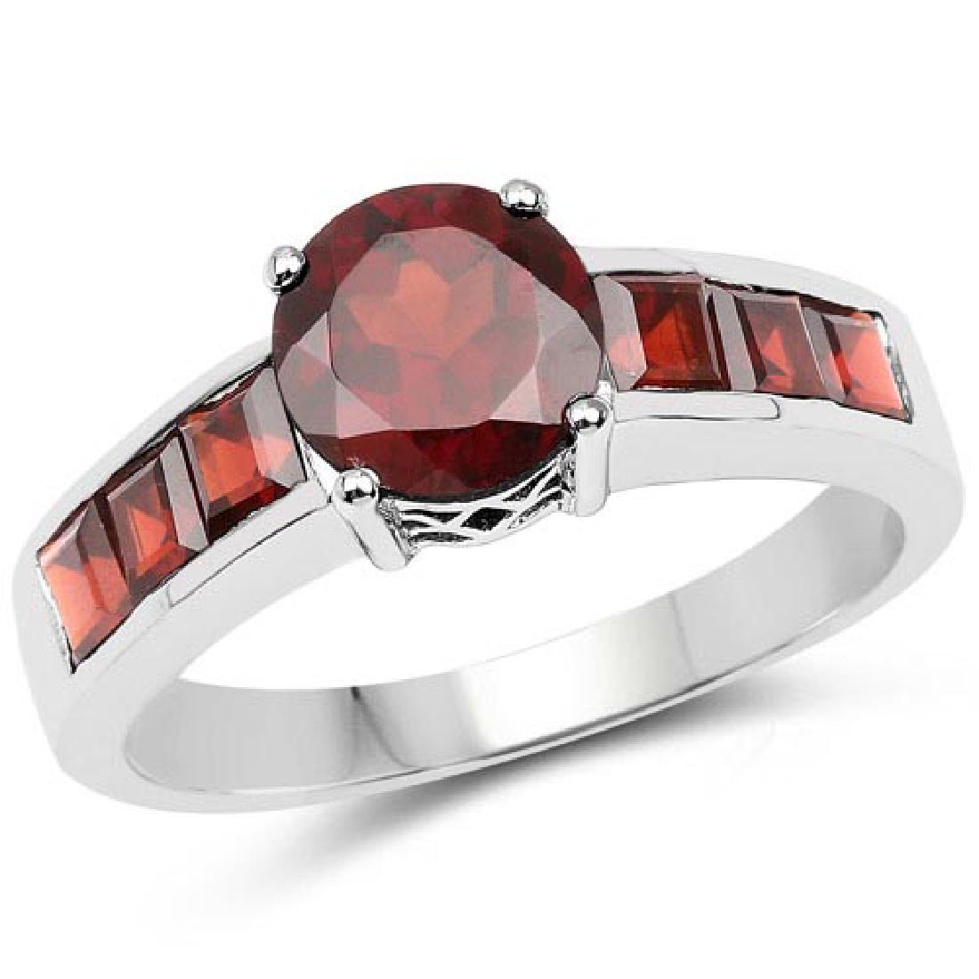 2.68 Carat Genuine Garnet .925 Sterling Silver Ring: 2.68 Carat Genuine Garnet .925 Sterling Silver Ring **|**|** 2.68 Carat Genuine Garnet .925 Sterling Silver Ring #IRS84173