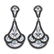 12.19 Carat Genuine Blue Topaz and Black Spinel .925 St