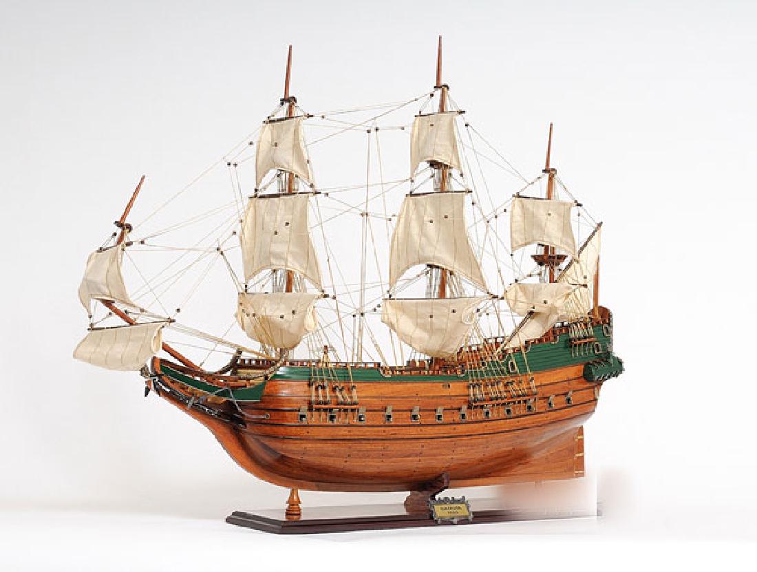 HAND MADE WOODEN Batavia Ship W/COA: HAND MADE WOODEN Batavia Ship W/COA **|**|** Dimensions: 80L x 18W x 75H (cm) Description: This is a high-quality FULLY ASSEMBLED replica of the Dutch East India Company (VOC). Batavia was shipwrecked