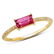 0.47 CTW Genuine Pink Tourmaline and White Diamond 14K