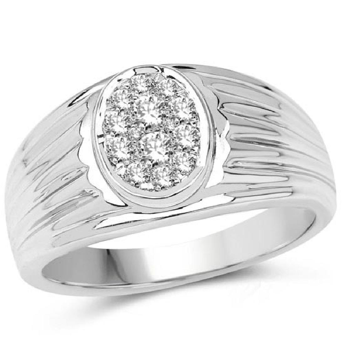 0.45 Carat Genuine White Diamond 14K White Gold Ring (G: 0.45 Carat Genuine White Diamond 14K White Gold Ring (G-H Color SI1-SI2 Clarity) **|**|** 0.45 Carat Genuine White Diamond 14K White Gold Ring (G-H Color SI1-SI2 Clarity) #IRS17888