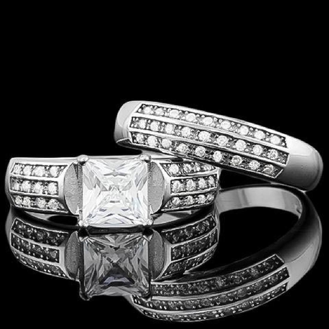 4 CARAT (55 PCS) FLAWLESS CREATED DIAMOND 925 STERLING: 4 CARAT (55 PCS) FLAWLESS CREATED DIAMOND 925 STERLING SILVER HALO RING **|**|** Total Weight by Gram: 8.49-stone 1 carat: 1.5-stone 2 carat: 2.04-stone 3 carat: 0.37 #IRS36275