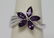 1.30 CTW Amethyst Marquize Ring .925 Sterling Silver