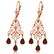 3.75 Carat 14K Solid Rose Gold Chandelier Earrings Natu