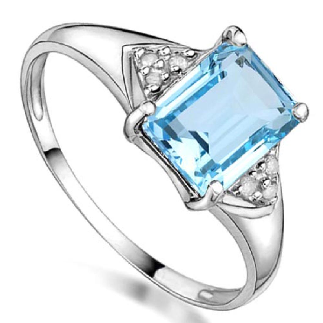 1.65 CT BABY SKY BLUE TOPAZ & GENUINE DIAMOND (6 PCS) 1: 1.65 CT BABY SKY BLUE TOPAZ & GENUINE DIAMOND (6 PCS) 10KT SOLID WHITE GOLD RING **|**|** 1.65 CT BABY SKY BLUE TOPAZ & GENUINE DIAMOND (6 PCS) 10KT SOLID WHITE GOLD RING #IRS50819