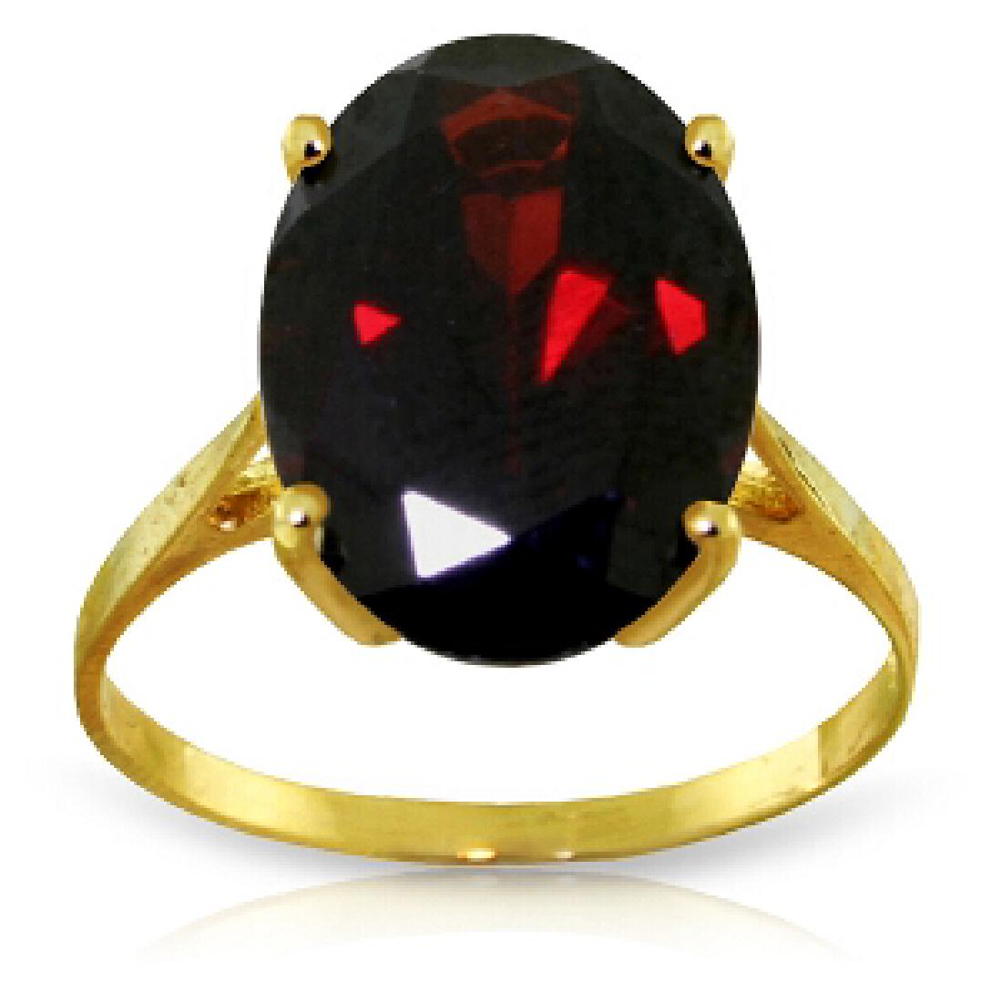 6 CTW 9K Yellow Gold Ring Natural Oval Garnet: 6 CTW 9K Yellow Gold Ring Natural Oval Garnet **|**|** 6 CTW 9K Yellow Gold Ring Natural Oval Garnet #IRS83088