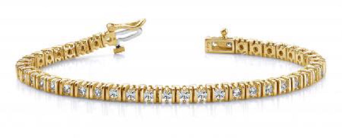 14KT YELLOW GOLD 2 CTW G-H VS2/SI1 DOUBLE LINK DIAMOND: 14KT YELLOW GOLD 2 CTW G-H VS2/SI1 DOUBLE LINK DIAMOND TENNIS BRACELET **|**|** 14KT YELLOW GOLD 2 CTW G-H VS2/SI1 DOUBLE LINK DIAMOND TENNIS BRACELET #IRS20174