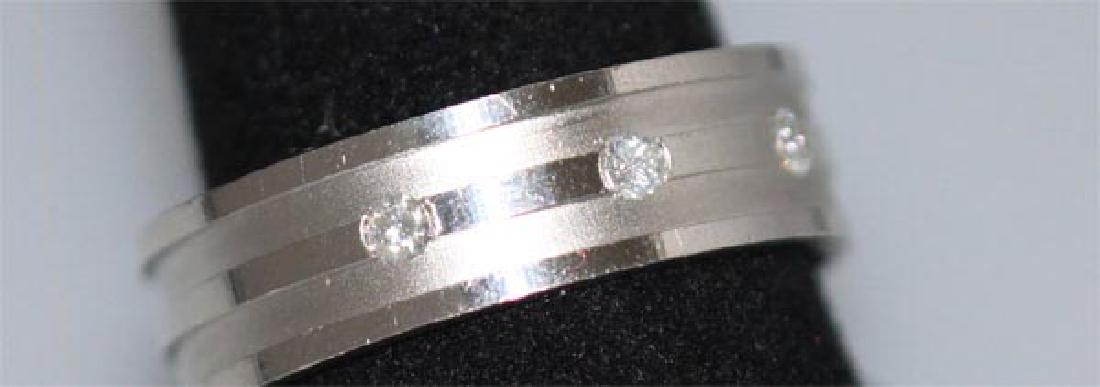 0.15 CTW DIAMOND RING .925 STERLING SILVER: 0.15 CTW DIAMOND RING .925 STERLING SILVER **|**|** 0.15 CTW DIAMOND RING .925 STERLING SILVER #IRS38906