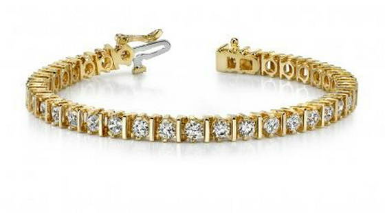 14K YELLOW GOLD 2 CTW G-H I1/I2 CLASSIC DIAMOND LINK PR: 14K YELLOW GOLD 2 CTW G-H I1/I2 CLASSIC DIAMOND LINK PRONG SET TENNIS BRACELET **|**|** 14K YELLOW GOLD 2 CTW G-H I1/I2 CLASSIC DIAMOND LINK PRONG SET TENNIS BRACELET #IRS23401