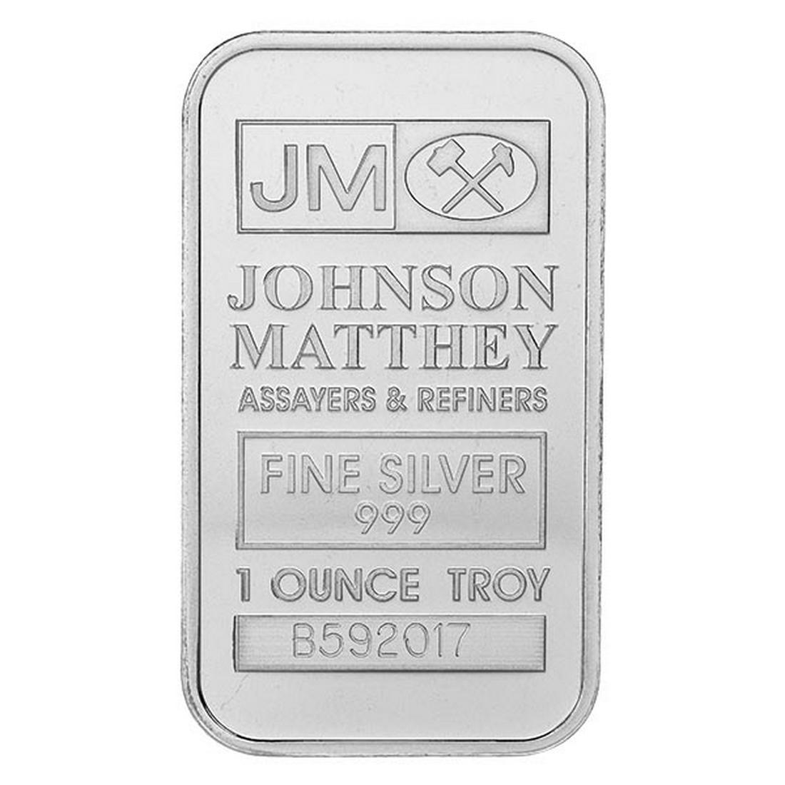 Johnson Matthey 1 oz Silver Bar: Johnson Matthey 1 oz Silver Bar **|**|** Johnson Matthey 1 oz Silver Bar #IRS96623