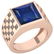 Certified 6.02 Ctw Blue Sapphire And Diamond VS/SI1 14K