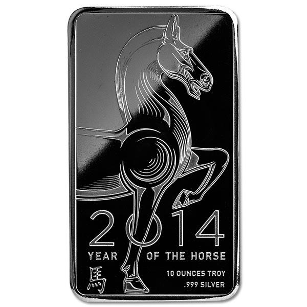 NTR Metals Silver Bar 10 oz - 2014 Horse Design: NTR Metals Silver Bar 10 oz - 2014 Horse Design **|**|** NTR Metals Silver Bar 10 oz - 2014 Horse Design #IRS96533