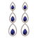 Certified 5.48 Ctw Blue Sapphire And Diamond VS/SI1 18K
