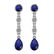 Certified 5.30 Ctw Blue Sapphire And Diamond VS/SI1 18K