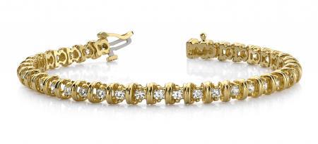14KT YELLOW GOLD 1 CTW G-H VS2/SI1 WIDE LINK DIAMOND TE: 14KT YELLOW GOLD 1 CTW G-H VS2/SI1 WIDE LINK DIAMOND TENNIS BRACELET **|**|** 14KT YELLOW GOLD 1 CTW G-H VS2/SI1 WIDE LINK DIAMOND TENNIS BRACELET #IRS20146