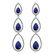 Certified 5.48 Ctw Blue Sapphire And Diamond VS/SI1 18K