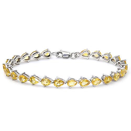 7.85 CTW (24 PCS) CITRINE 925 STERLING SILVER TENNIS BR: 7.85 CTW (24 PCS) CITRINE 925 STERLING SILVER TENNIS BRACELET **|**|** 7.85 CTW (24 PCS) CITRINE 925 STERLING SILVER TENNIS BRACELET #IRS56840