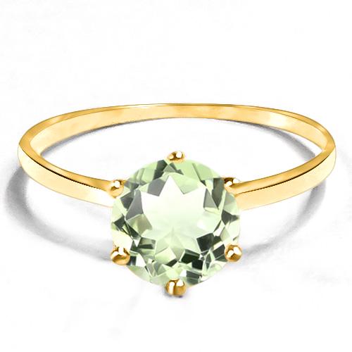 0.74 CT GREEN AMETHYST 10KT SOLID YELLOW GOLD RING: 0.74 CT GREEN AMETHYST 10KT SOLID YELLOW GOLD RING **|**|** 0.74 CT GREEN AMETHYST 10KT SOLID YELLOW GOLD RING #IRS93837