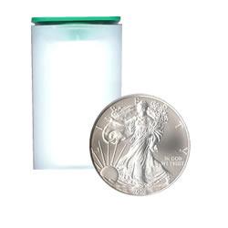 2005 Silver Eagle Roll of 20 Uncirculated Coins: 2005 Silver Eagle Roll of 20 Uncirculated Coins **|**|** For collectors one of the major pluses with investing in bulk Silver Eagles is the ability to offer them as gifts at any point in time. Not onl