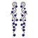 Certified 7.02 Ctw Blue Sapphire And Diamond VS/SI1 14K