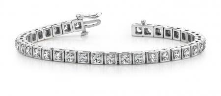 14K WHITE GOLD 1 CTW G-H SI2/SI3 FLOATING DIAMOND BOX T: 14K WHITE GOLD 1 CTW G-H SI2/SI3 FLOATING DIAMOND BOX TENNIS BRACELET **|**|** 14K WHITE GOLD 1 CTW G-H SI2/SI3 FLOATING DIAMOND BOX TENNIS BRACELET #IRS20040