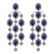 Certified 25.86 Ctw Blue Sapphire And Diamond VS/SI1 18