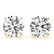 CERTIFIED 0.9 CTW ROUND D/VS1 DIAMOND SOLITAIRE EARRING