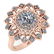 Certified 1.89 Ctw Diamond VS/SI1 14K Rose Gold Ring
