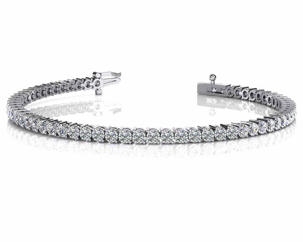 14K WHITE GOLD 1.50 CTW G-H SI2/SI3 2 PRONG SET ROUND D: 14K WHITE GOLD 1.50 CTW G-H SI2/SI3 2 PRONG SET ROUND DIAMOND TENNIS BRACELET **|**|** 14K WHITE GOLD 1.50 CTW G-H SI2/SI3 2 PRONG SET ROUND DIAMOND TENNIS BRACELET #IRS19984