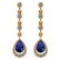 Certified 2.30 Ctw Blue Sapphire And Diamond VS/SI1 18K