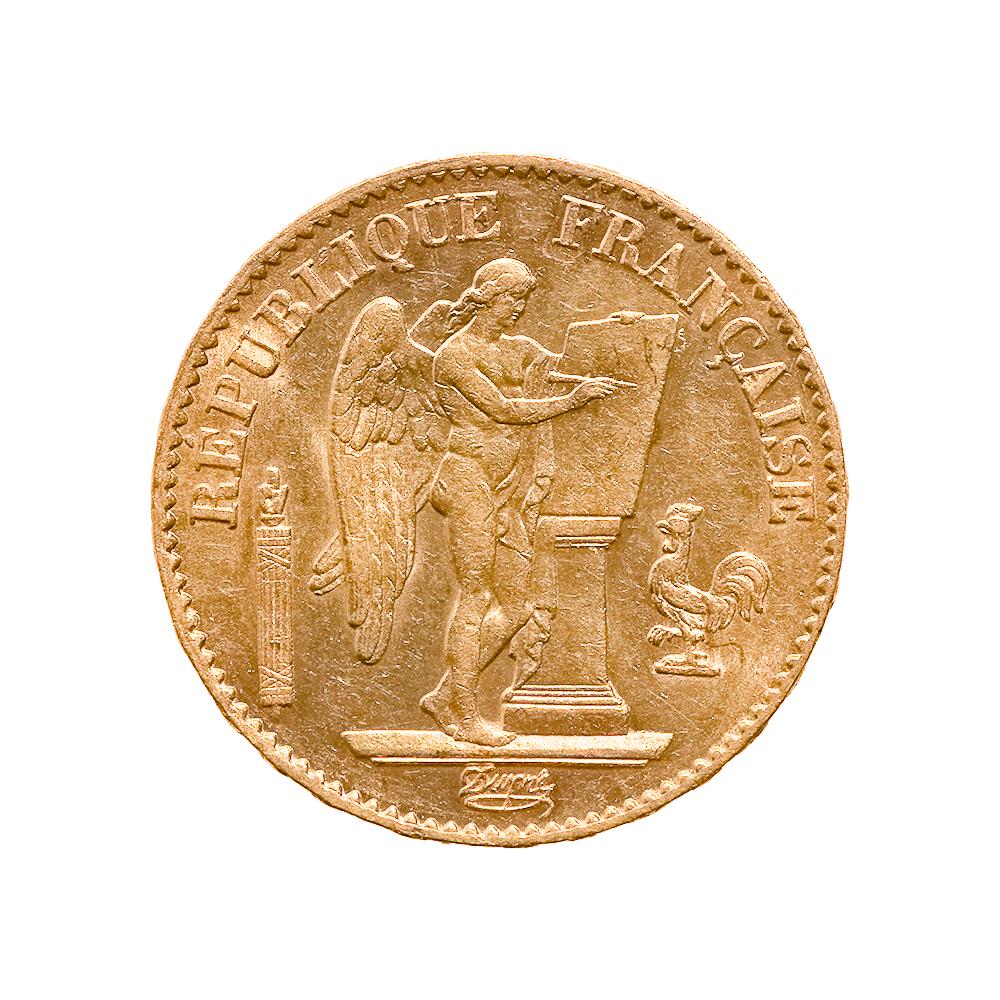 French 20 Franc Angel Gold Coin 1871-1906 | Barnebys