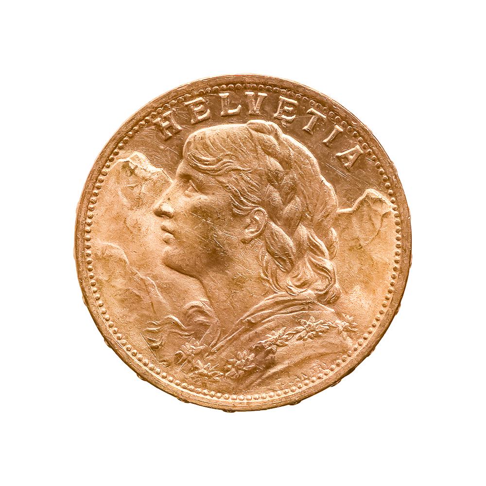 Swiss 20 Franc Gold Coin | Barnebys