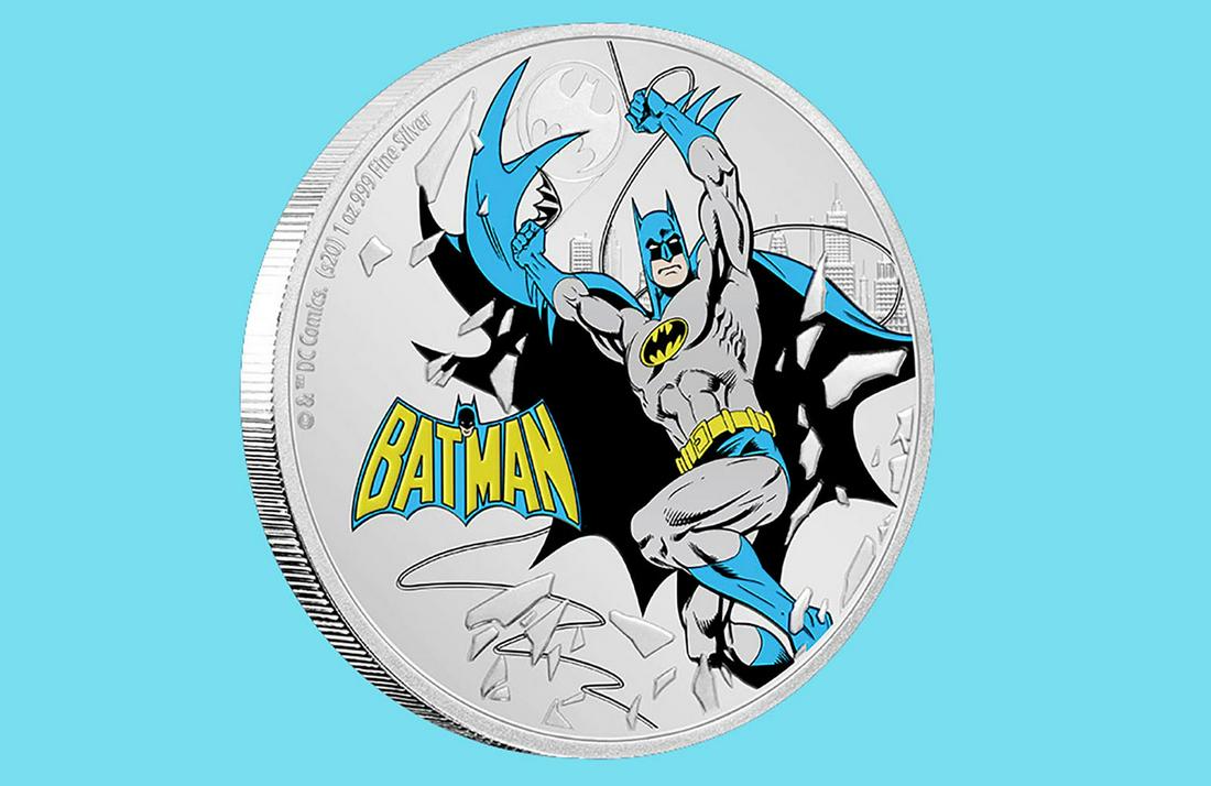 1 oz Silver Coin .999 - Justice League? Batman?: 1 oz Silver Coin .999 - Justice League? Batman? -- 1 oz Silver Coin .999 - Justice League? Batman? #IRS15632